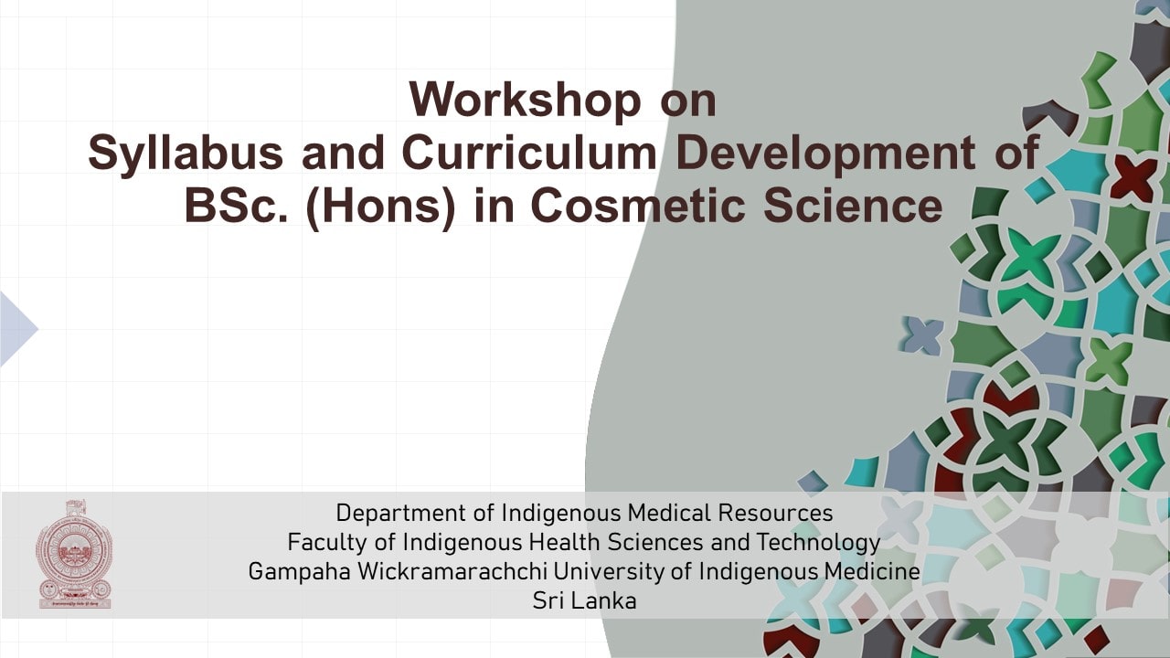 GWUIM on Syllabus and Curriculum Development for Bachelor of